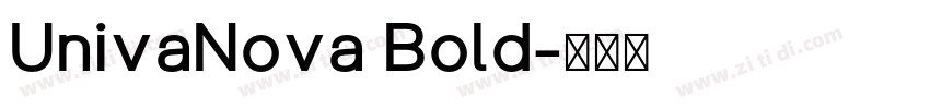 UnivaNova Bold字体转换